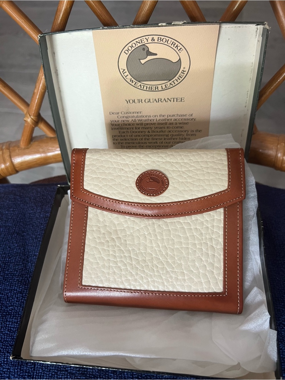 Vintage Dooney & Bourke French Wallet